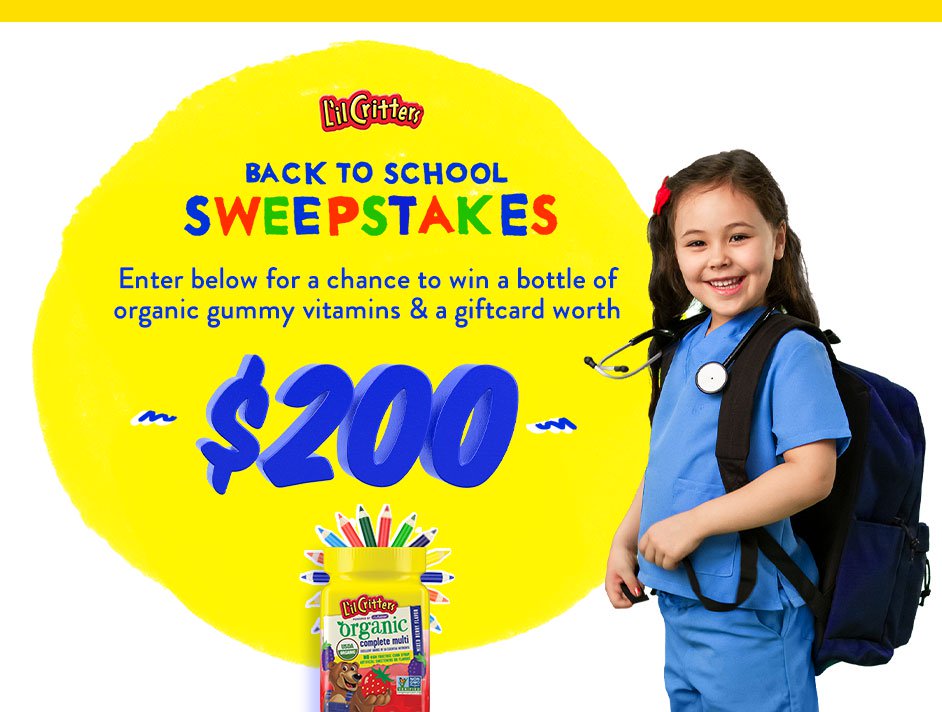 Lil Critters Back to School Sweepstakes