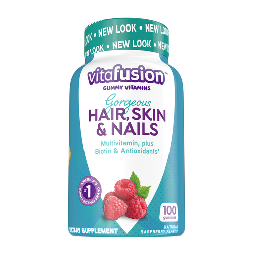 Vitafusion gorgeous hair, skin & nails gummy multivitamin 135 count with biotin and antioxidants