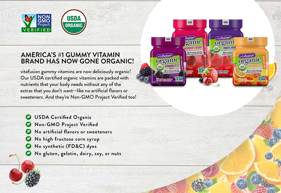 vitafusion organic product details