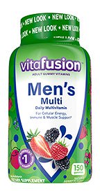 Vitafusion mens daily gummy multivitamin 150 ct for cellular energy, immune & muscle support